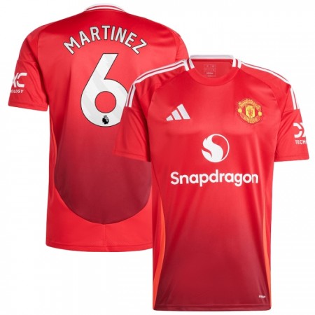 Nogometni Dres Manchester United Martinez 6 Domaći 2024-25 Nogometni Dres Manchester United Martinez 6 Domaći 2024-25